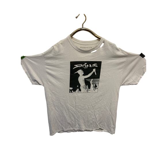 Xxxtentacion 2018 bad vibes forever merch release skins white distressed XL - Picture 1 of 7